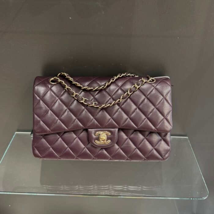 Chanel Timeless media Bordeaux vinaccia