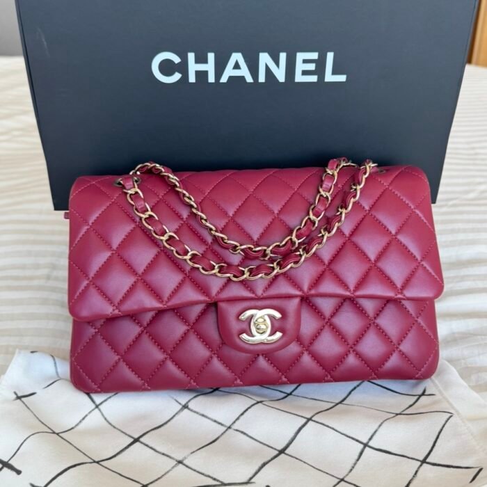 Chanel Timeless media bordeaux